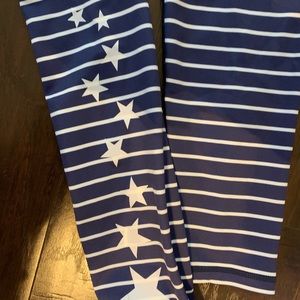 Just Live full length leggings with stars on leg